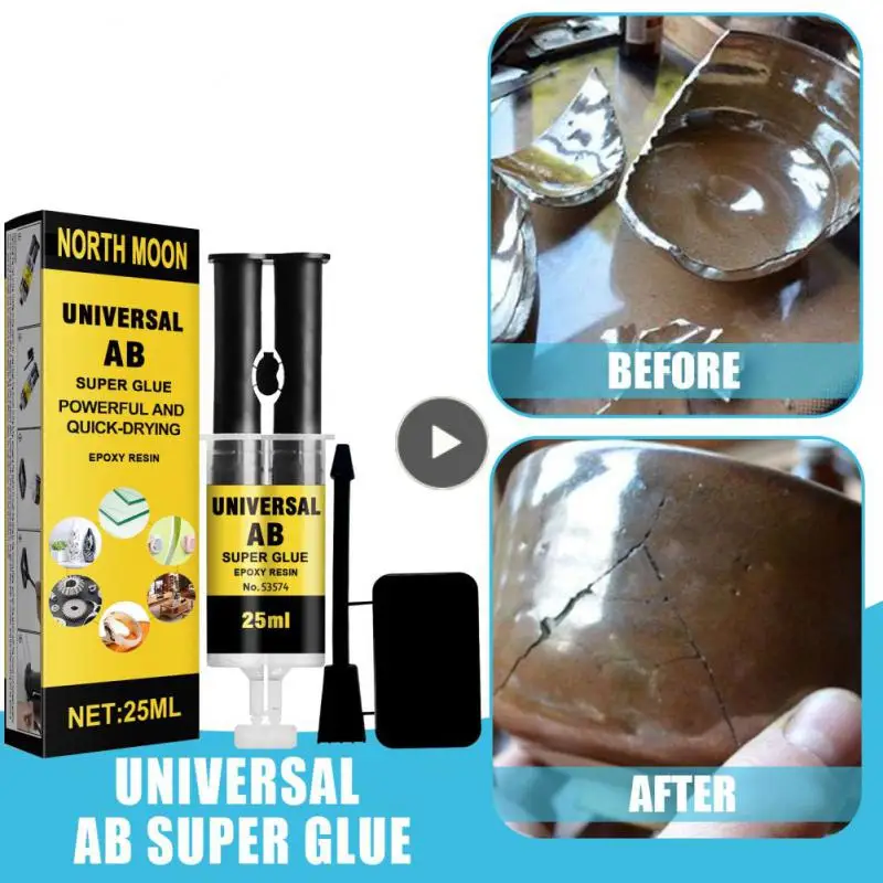 

Aging Resistant Repair Screen Super Glues 25ml Epoxy Resin Glue Oil Stains Resistant Casting Repair Glue Fast Curing Speed