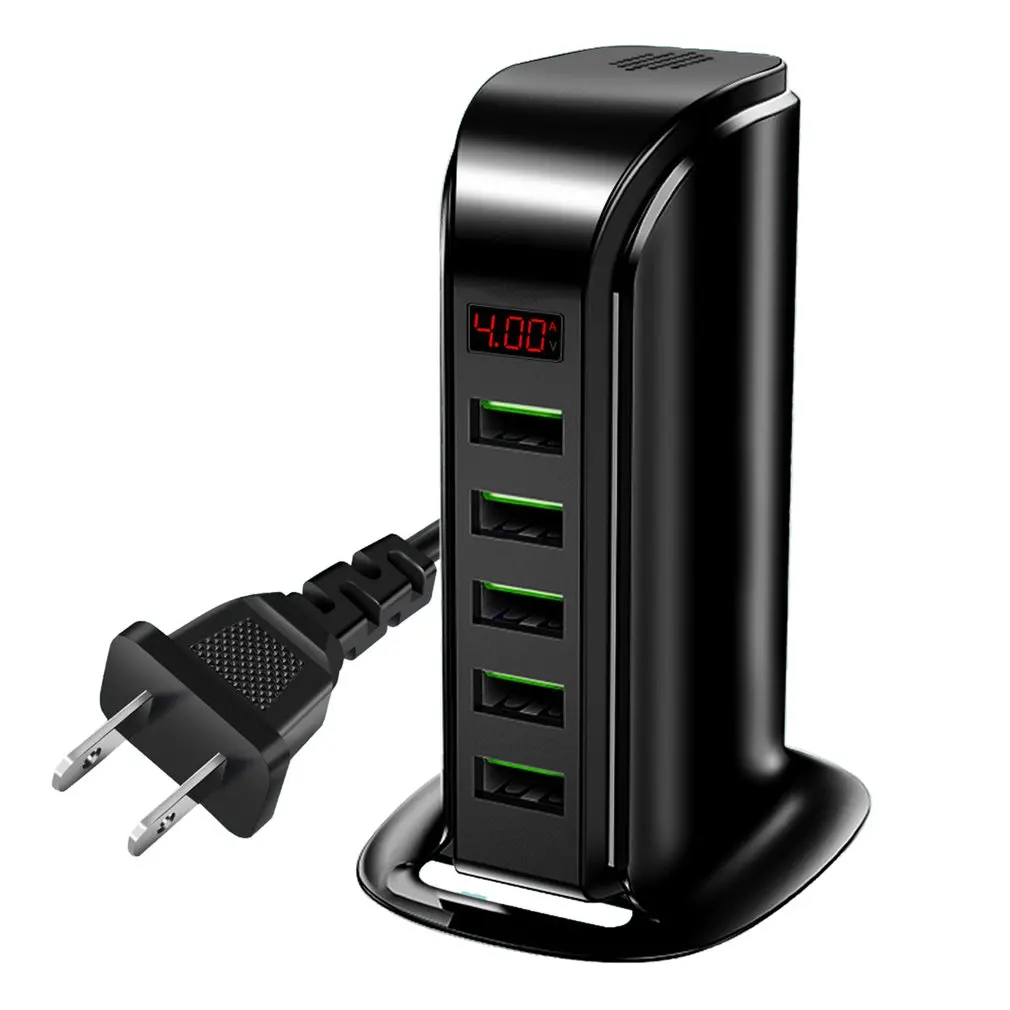 

Зарядное устройство Usb, 5 В, 4 а, 5 портов