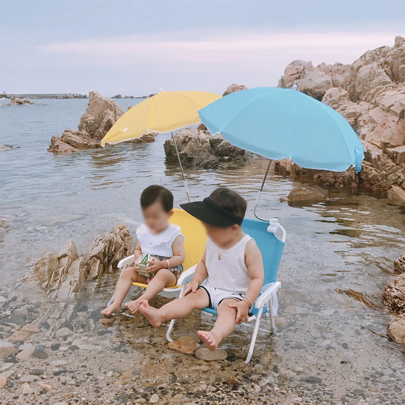 

Child Chair With Umbrella Folding Recliner Chair Beach Sun Patio Chaise Lounge Chair Pool Lawn Lounger