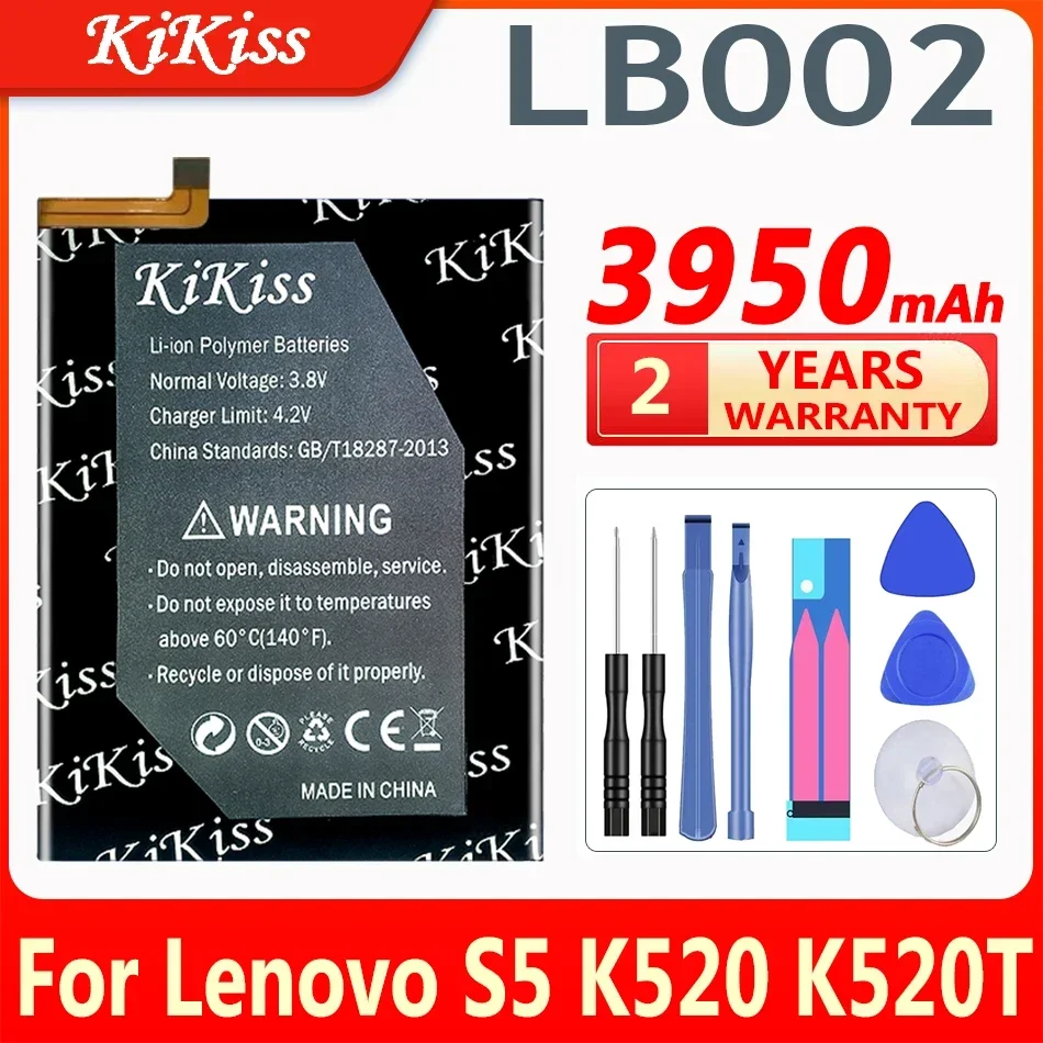 Сменный аккумулятор KiKiss 3950 мАч LB002 для Lenovo S5 K520 K520T
