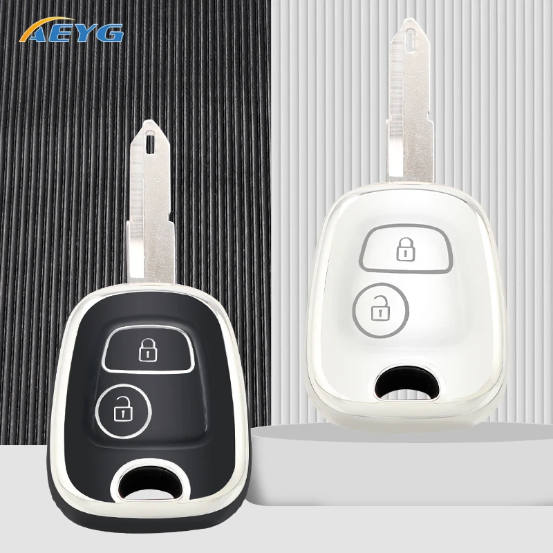 

Fashion TPU Car Key Case Cover Shell For Peugeot 106 107 206 207 306 307 406 407 For Citroen C1 C4 Protector Fob Bag Accessories