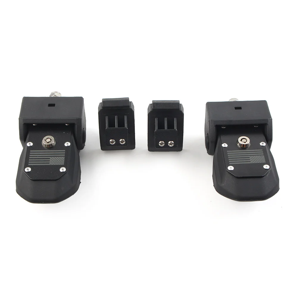 1Pair Black Auto Engine Lock Hood Latches Catch For Jeep Wrangler JL 2018-2023 Gladiator JT 2018-2022 Car Accessories