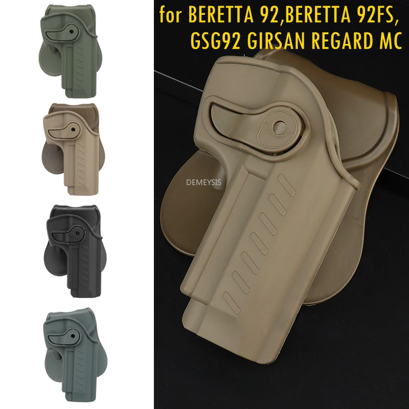 

Right Hand Tactical Gun Holsters Adjustable Shooting Pistol Holster Case for BERETTA 92, BERETTA 92FS GSG92 GIRSAN REGARD MC