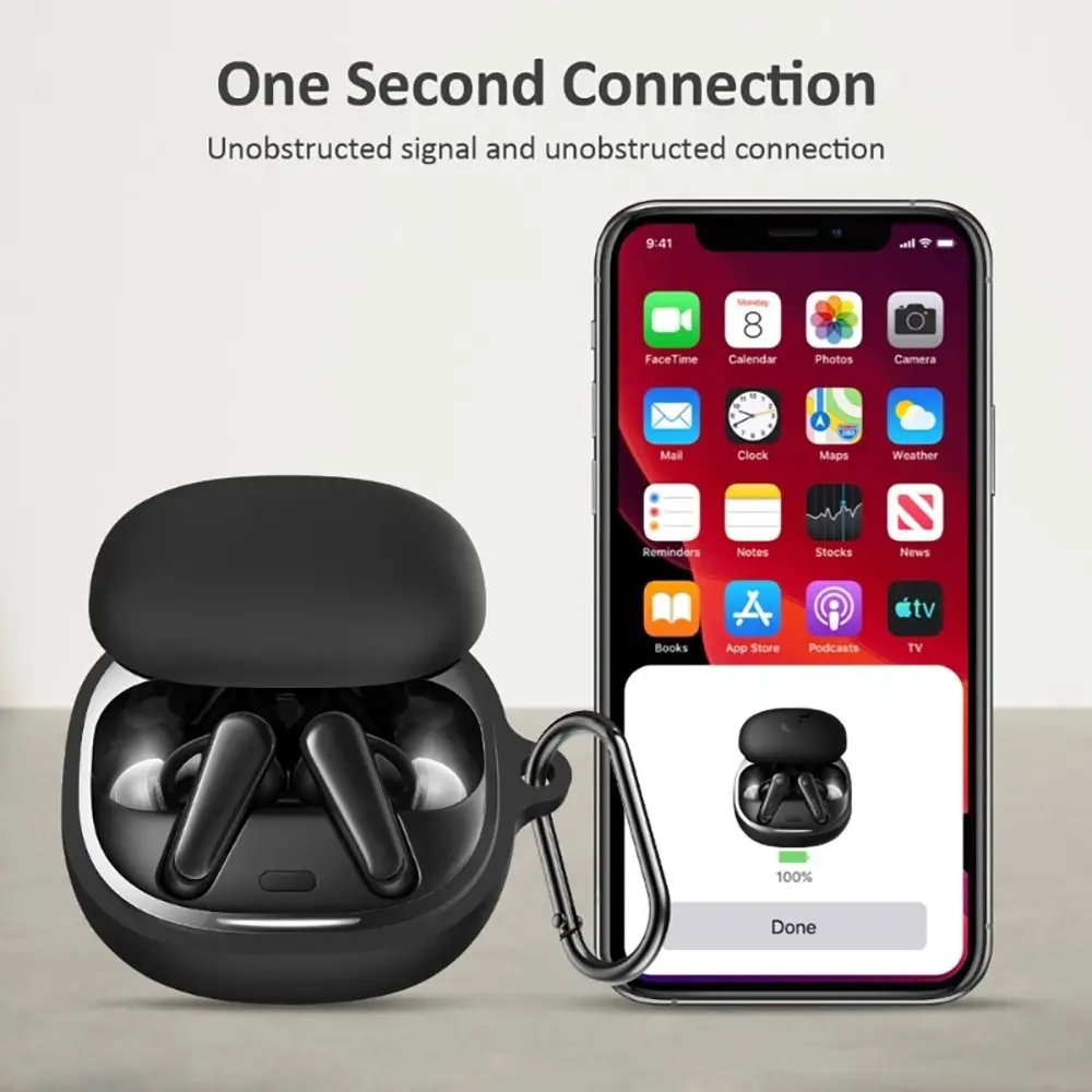 Противоударная Беспроводная Мягкая Силиконовая защита для наушников цветная