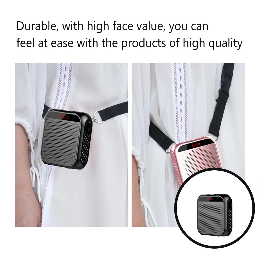 

Voice Amplifier Battery Powered Noise Reduction Screen Display Audio Speaker