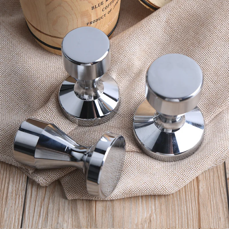 

49/51/53/57.5mm Coffee Pressed Powder Hammer Stainless Steel Tamper Handmade Espresso Maker Cafe Barista Tools Machine Accessory