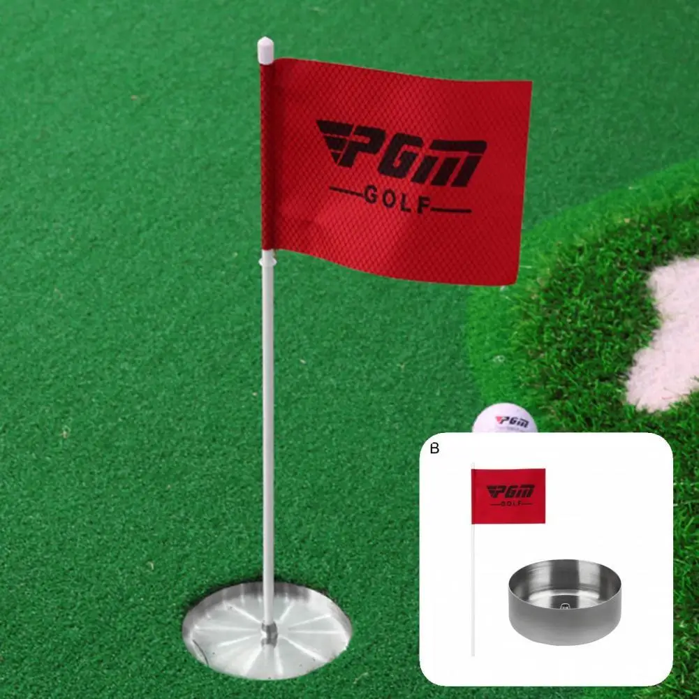 

Reliable 1 Set Practical Easy to Find Golf Ball Cup Stainless Steel Golf Cups Concise for Yard