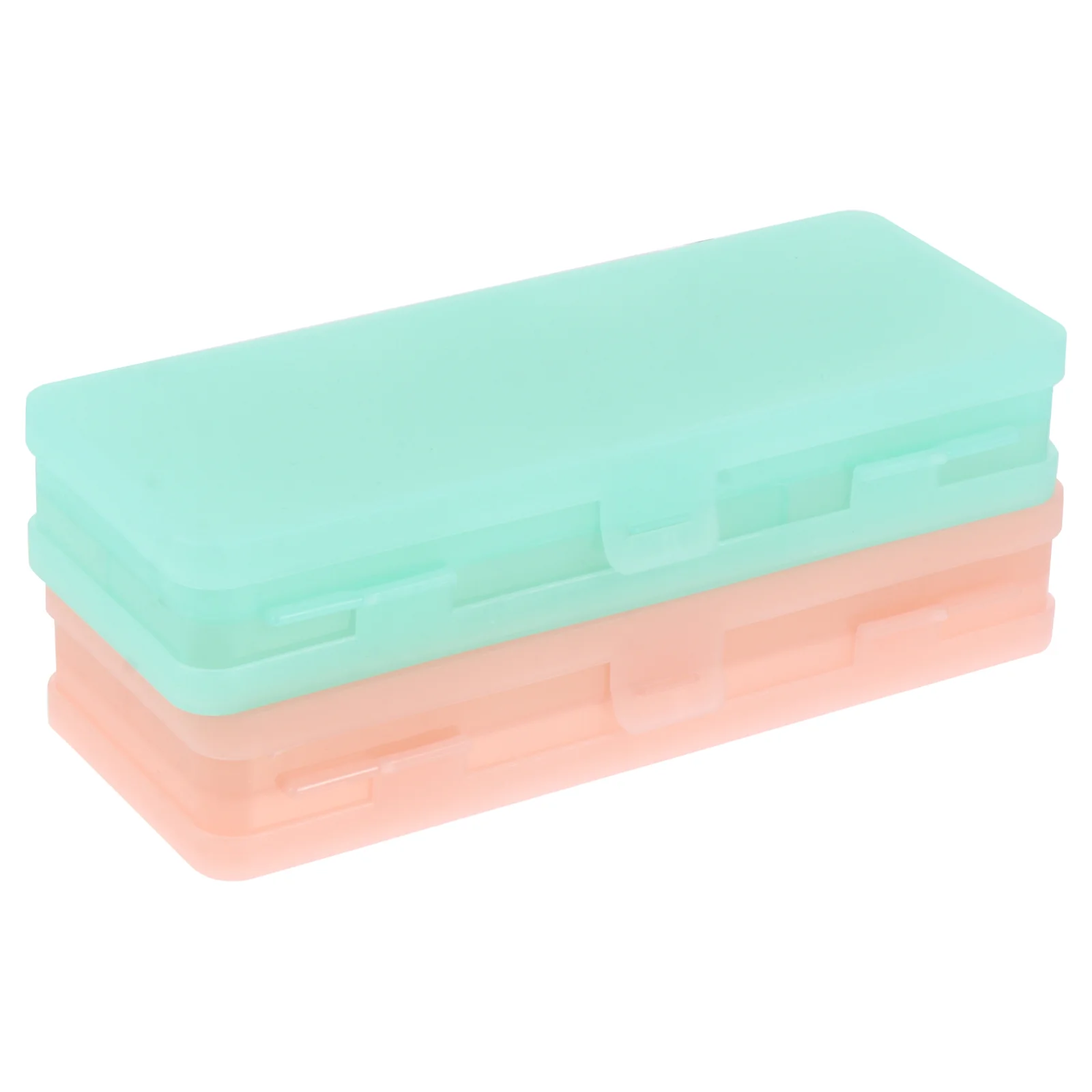 

2 Pc Frosted Storage Cases Practical Pencil Storage Boxes Student Pen Boxes