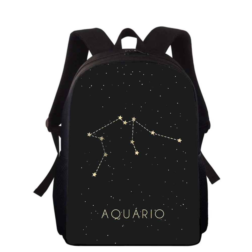 12 constellations fashion art 15” 3D Print Kids Backpack Primary School Bags for Boys Girls Back Pack Students School Book Bags