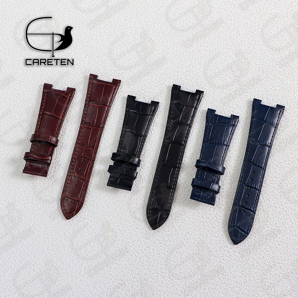 Ремешок из натуральной кожи с выемкой для наручных часов водонепроницаемый