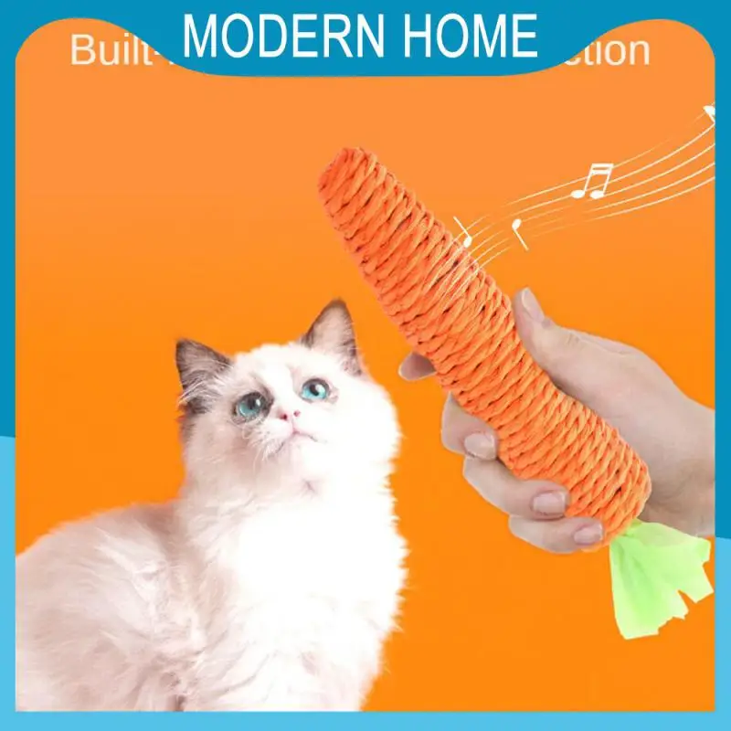 

Pet Hunting Toy Pet Toys Carrot Shaped Non-toxic Paper Rope Chew Toys Odorless Weave Paper Ropes Pet Toys Carrot Pet Cat Toy