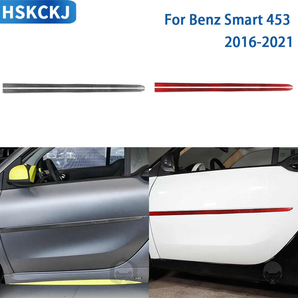 Для Mercedes Benz Smart 453 2016 2017 2018 2019 2020 2021 аксессуары из углеродного волокна салон