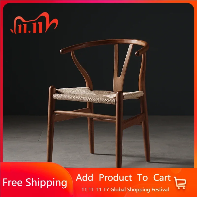 

Nordic Solid Wood Living Room Chair With Armrest Home Furniture Leisure Backrest Armchair Accent Cadeira Home Furniture FY20YH