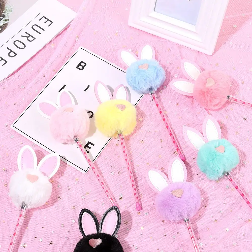 

Plush Rabbit Writing Tools School Office Supply Gel Pen Gift Creative Stationery Neutral Pen