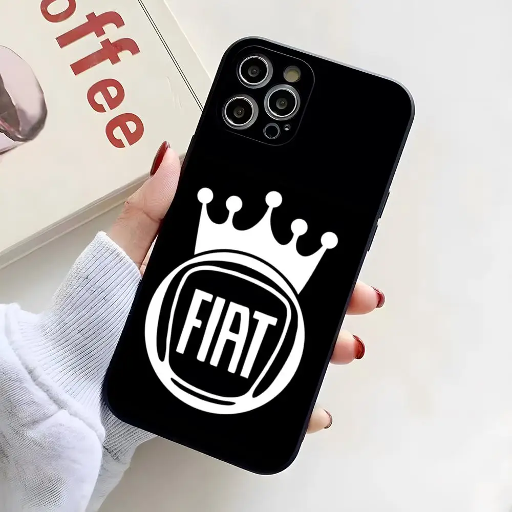 Чехол для телефона с логотипом F-FIAT для iPhone 17 Pro Max, 16, 15, 14 Pro Max, 13, 11, X, Xs, Xr, 8, 7 Plus, силиконовый чехол (art.: 3920dbb7783a5) - 3920dbb7783a5