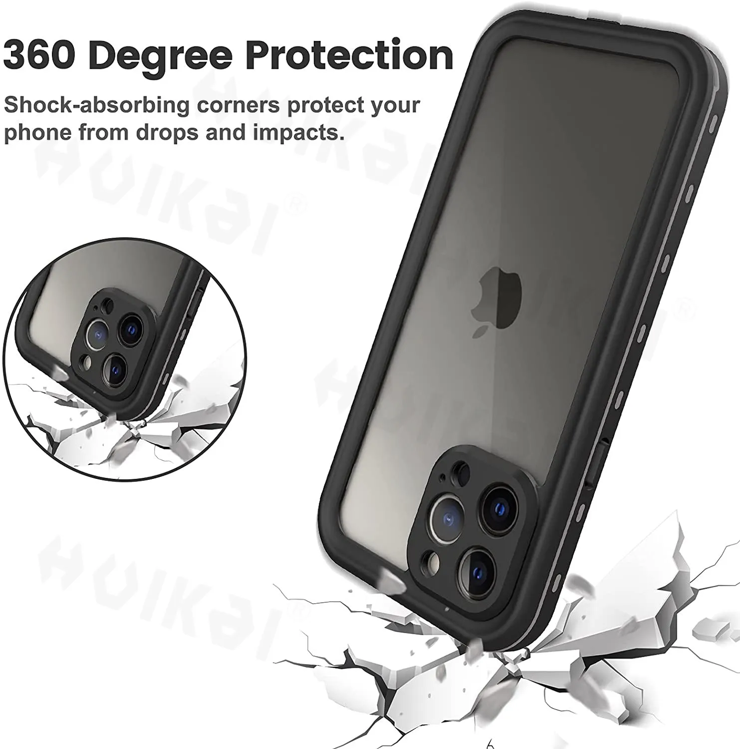 Водонепроницаемый чехол для iPhone 13 Pro Max 12 14 Mini 11 X XS XR IP68 ударопрочный