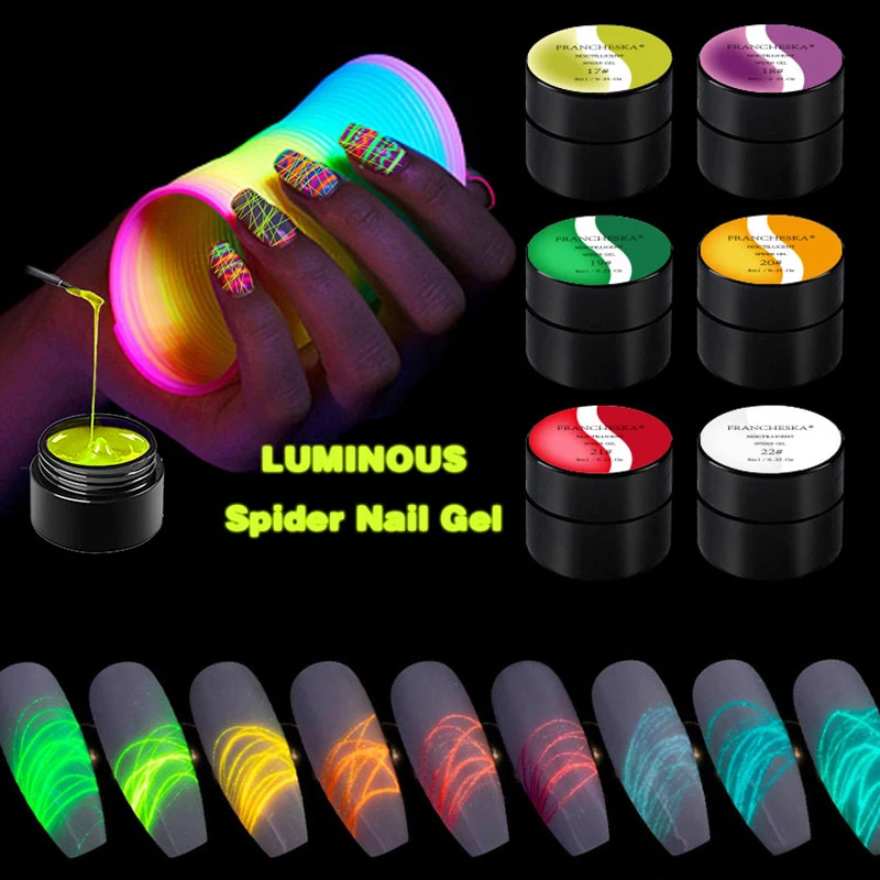 

Spider Nail Gel Creative Wire Drawing Gel Varnish Point To Line Pulling Silk Painting Uv Led Gel Polish Manicure Diy Nail Art