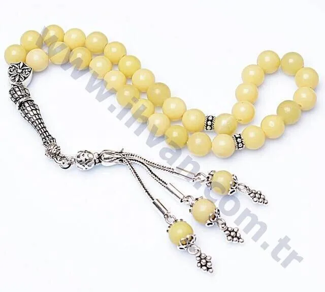 IQRAH Peridot Stone Rosary (925 STERLING SILVER)