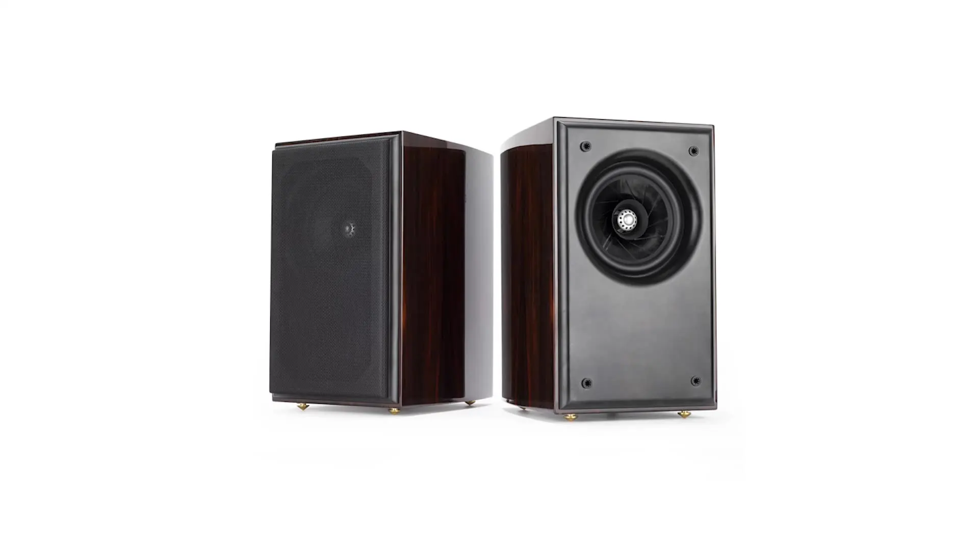 

Zero Distortion Ebony Veneer Piano Paint Hifi Stand Full Range Wooden Bookself Speaker
