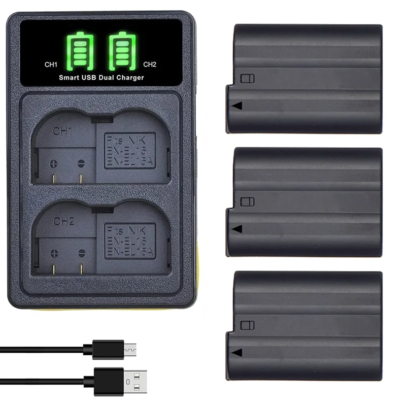 Аккумулятор для Nikon D7000 D7100 D7200, D850 D750 Nikon D7500