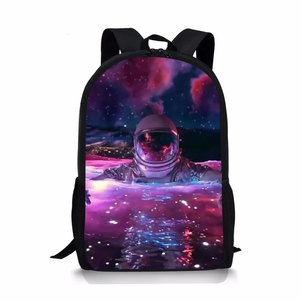 ADVOCATOR Galaxy Spaceman Astronaut School Bags for Boys Customized Teenagers Children's Backpack Satchel Mochila Free Shipping