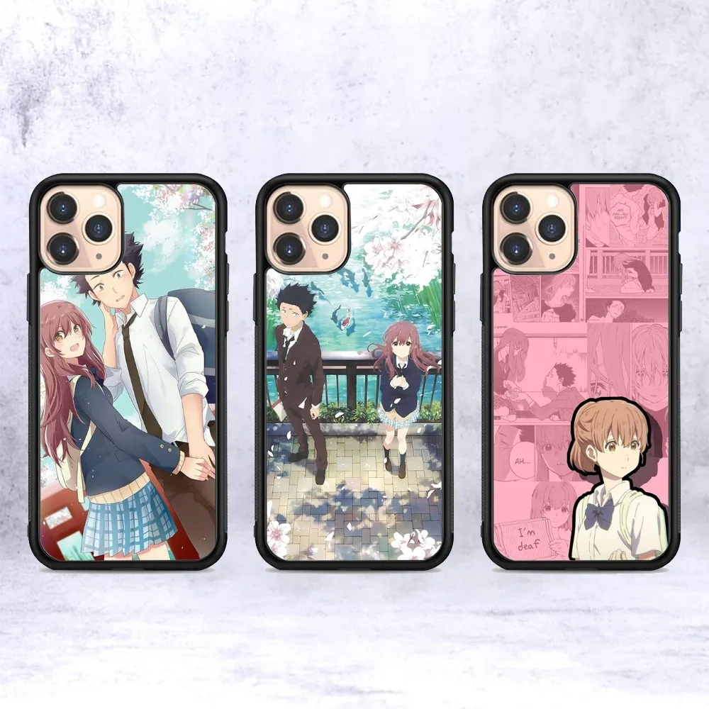 

A Silent Voice Anime Phone Case Silicone PC+TPU Case For IPhone 14 11 12 13 Pro Max 8 7 6 Plus X XR Hard Fundas