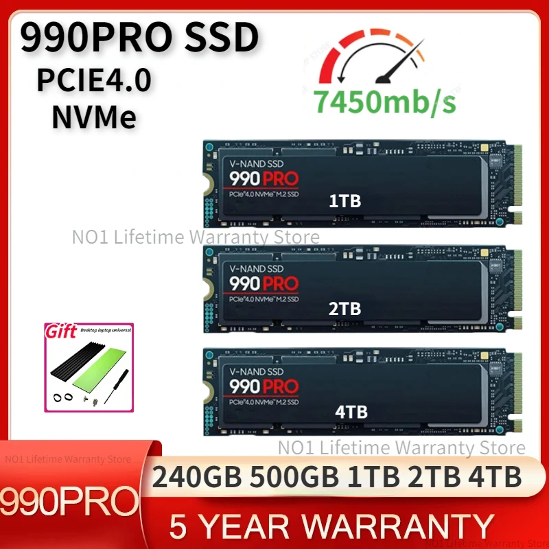 

PS5 2023 New SSD M2 NGFF 4TB 980EVO Plus 500GB Internal Solid State Drive 1TB hdd Hard Disk 990 PRO M.2 2TB for laptop Computer