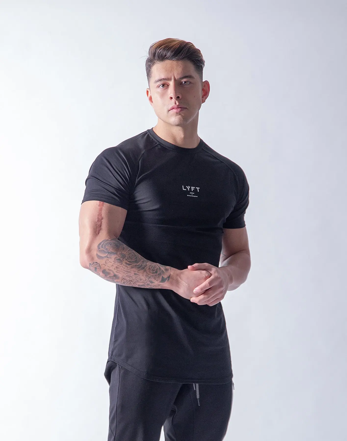 

Spring and Summer men's Sports Casual Short Sleeve Fashion Trend Round Lead Running Training Clothes Cotton T-shirt