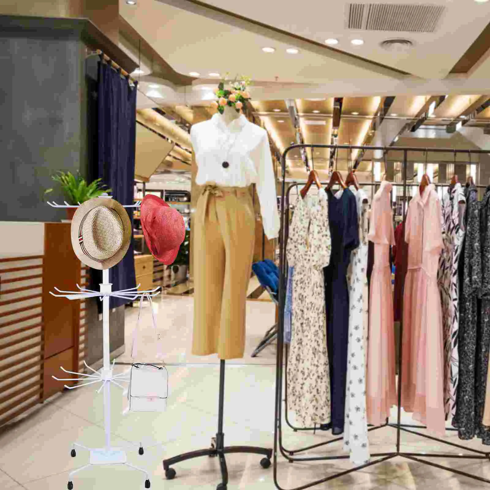 Подставка для ювелирных изделий из кованого железа вращающийся стеллаж хранения