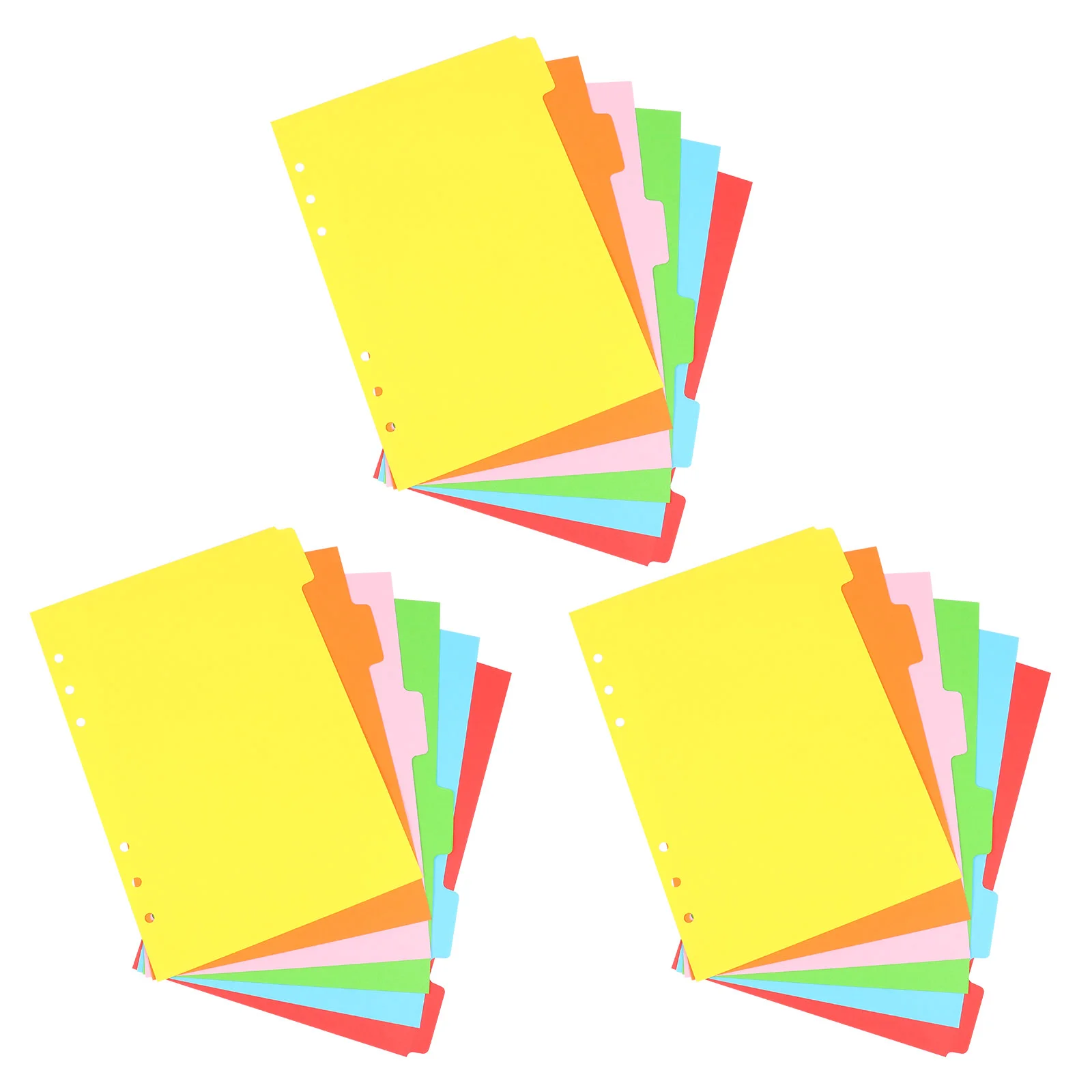 

18 шт. разделители для страниц, цветные разделители для язычков, индексирующие карты, лента, классифицированные этикетки, папки для трубопровода, папка для бумаги с 6 кольцами