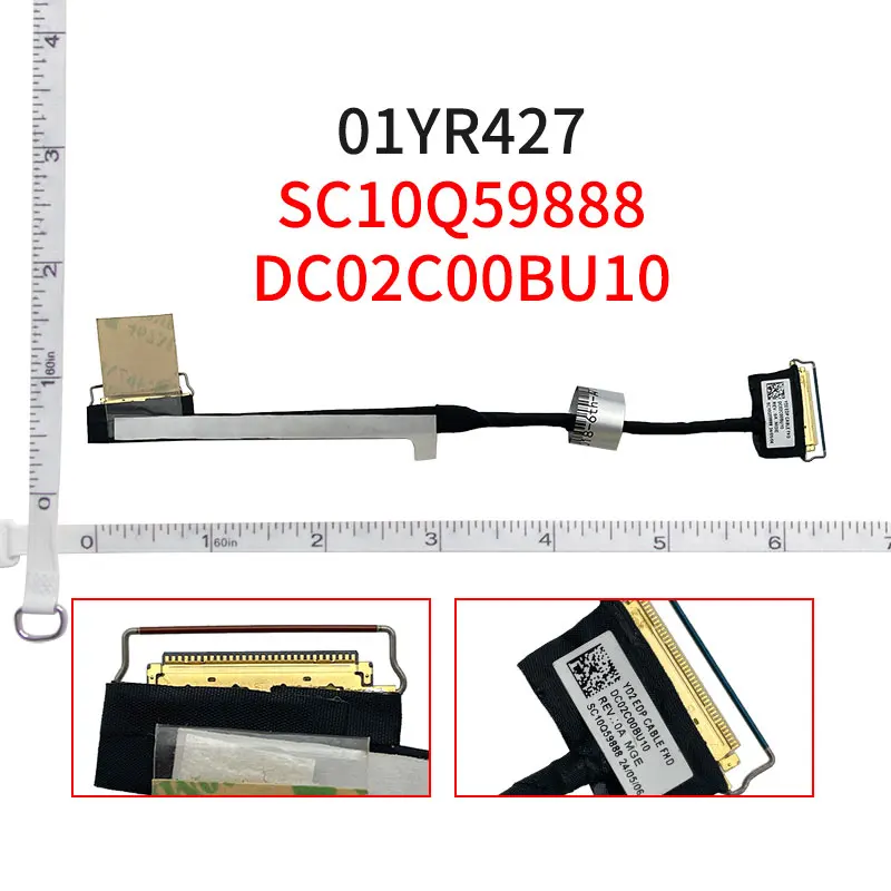 Фото Для Lenovo X1 Carbon 2018 6th/X1 2017 Carbon 5TH 6TH 01YR427 ноутбук LED LCD LVDS видеокабель SC10Q59888 DC02C00BU10 DC02C00BU00 №3