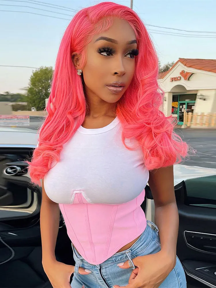 

Balogun Summer Streetwear Graphic T Shirts Short Sleeve Patchwork Tees Tops Women 2022 Black Pink Top O Neck Print Fashion Tops