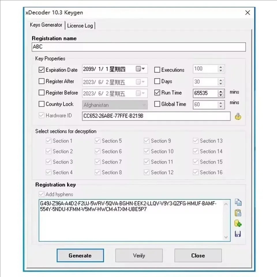 Хит продаж: Xdecoder 10.3 с кейгеном, программой для удаления DTC, Crack DTC OFF, для HyundaiVAG EDC15 EDC16 EDC17 Xdecoder (art.: 3920d5032ce4e) - 3920d5032ce4e