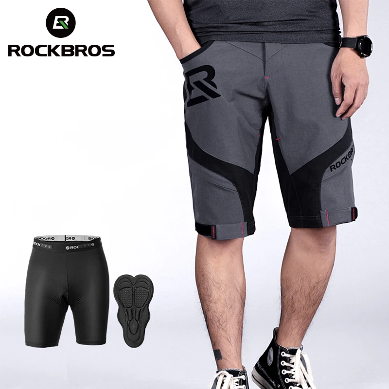 

ROCKBROS official 4D Shorts 2 In 1 With Separable Underwear Shorts Bike Shorts Climbing Running Pants Cycling Trous