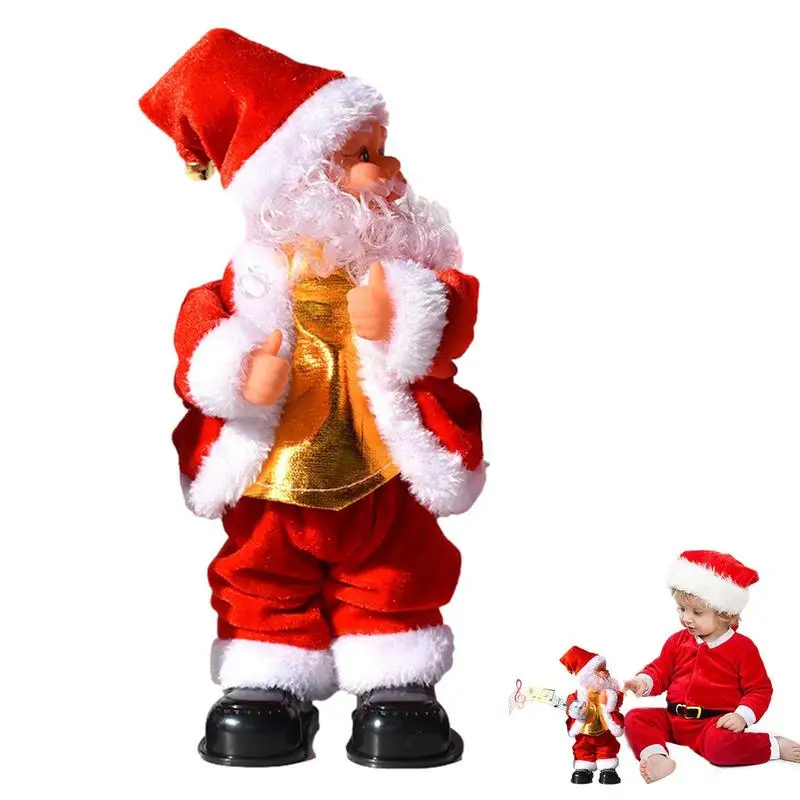 

Dancing Santa Claus Shaking Hips Santa Stuffed Toy Musical Dancing Singing Christmas Santa Doll Animated Santa Claus Ornaments