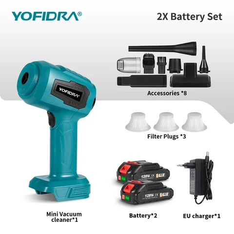 Беспроводной электрический пылесос Yofidra 18-21 В