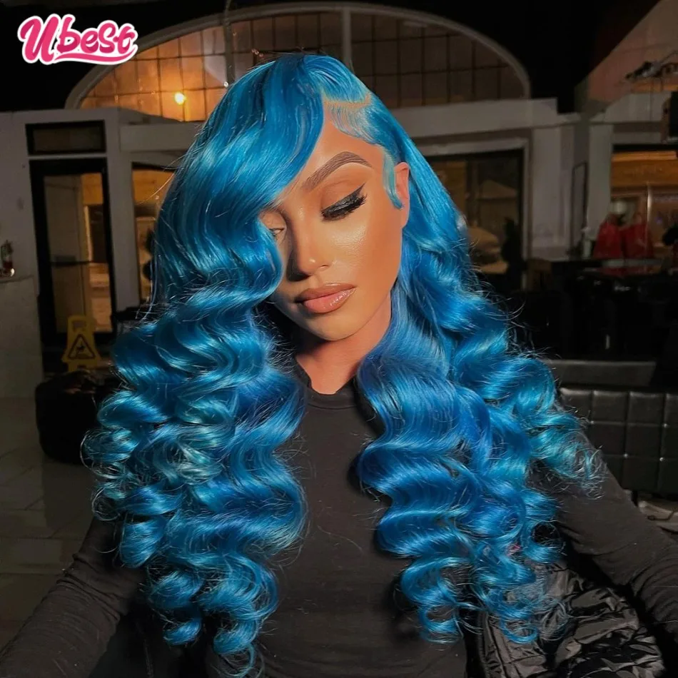 Ed Loose Deep Lace Frontal Wigs Human Hair 180% Density Remy Human Hair Wig For Woman 613 Wig