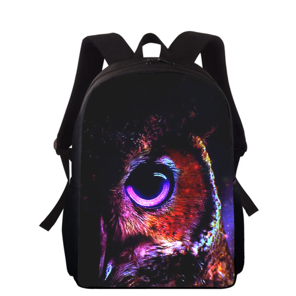 animal owls 15” 3D Print Kids Backpack Primary School Bags for Boys Girls Back Pack Students School Book Bags