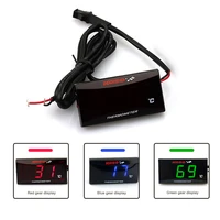 1pc motorcycle universal thermometer adapter digital led display temperature sensor accessories set with extension cable