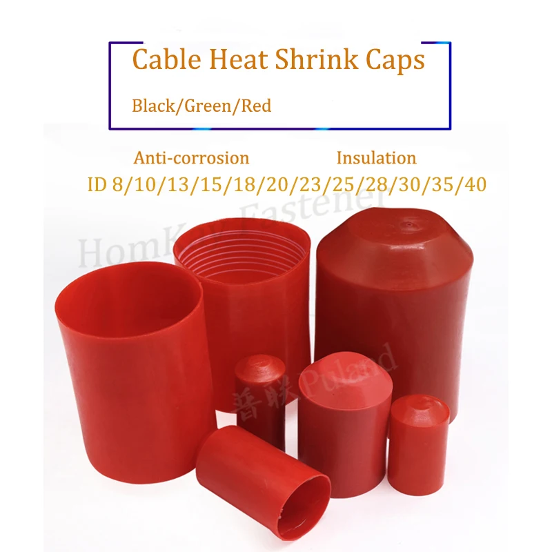 

Термоусадочные колпачки для кабеля 8-45 мм, Соотношение 2:1