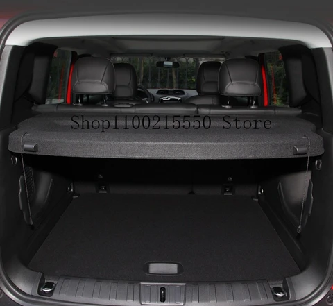 Черный цвет для Jeep Renegade 2016 + 2021, задняя полка для посылок, крышка нагрузки, выдвижная крышка для грузовой зоны