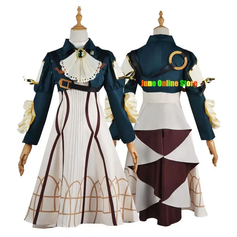 

Anime Violet Evergarden Cosplay Costume Princess Maid Dress Anime Violet Evergarden Costume for Women Halloween Size XS-3XL