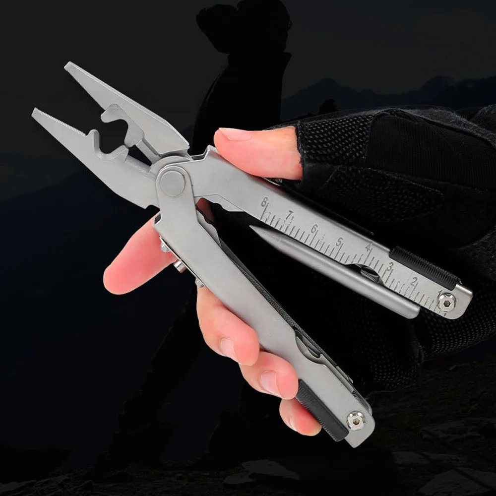 

Multi-tool Outdoor Survival Hand Tools Combination Pliers Folding Knife Needle Nose Pliers Wire Stripper Repair Tool