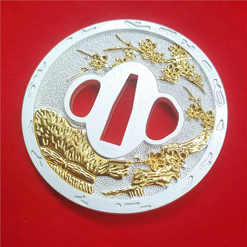 Красивое украшение дома часть меча защита лезвия Цуба вишня для ниндзя катаны