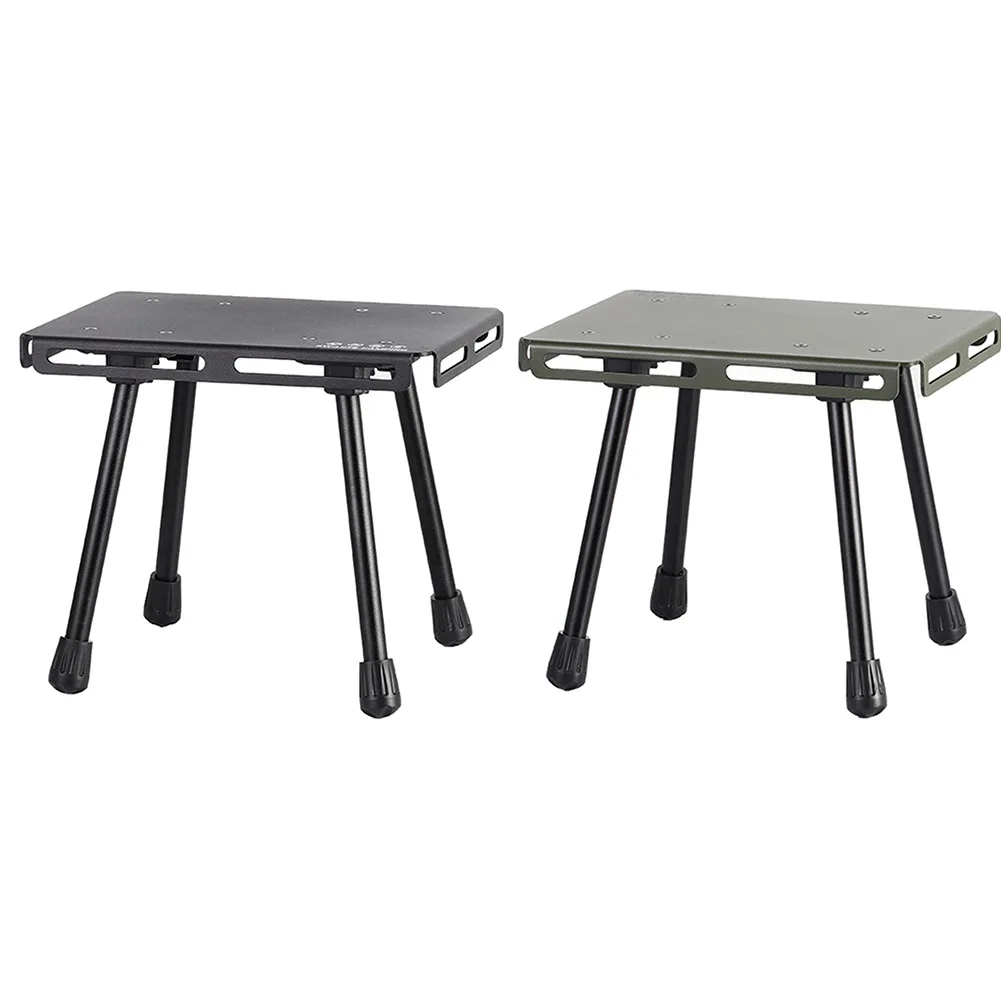 

Swante Mini Table Small Stool Portable Camping Table Aluminum Alloy Multifunctional with Storage Bag Hiking Fishing Supplies