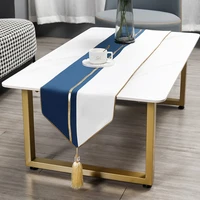 table runner elegant luxury tablecloth dining table decoration cloth cabinet deco blue wedding birthday party event home design