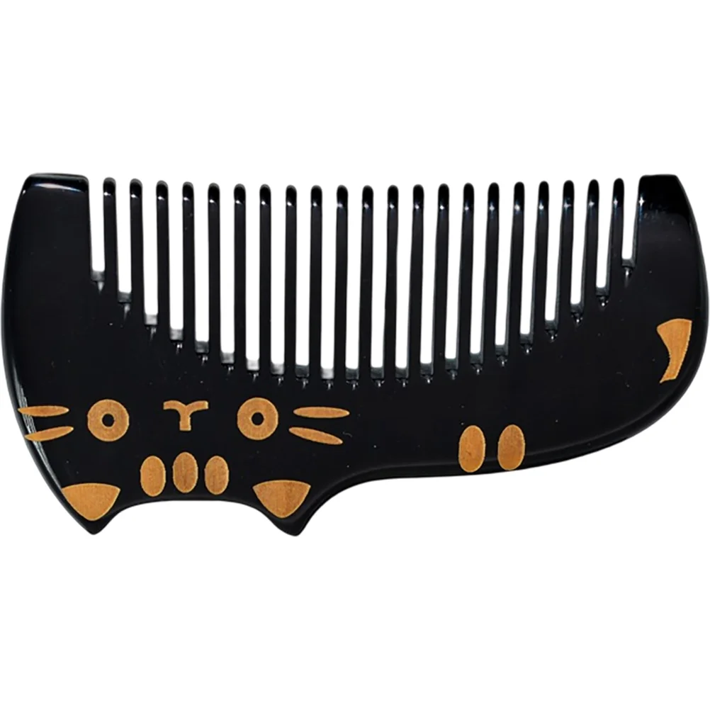 

Horn Comb Wide Tooth Detangler Women Mens Combs Hair Horns Ox Portable Curl Brushing Out Curls Shower Man