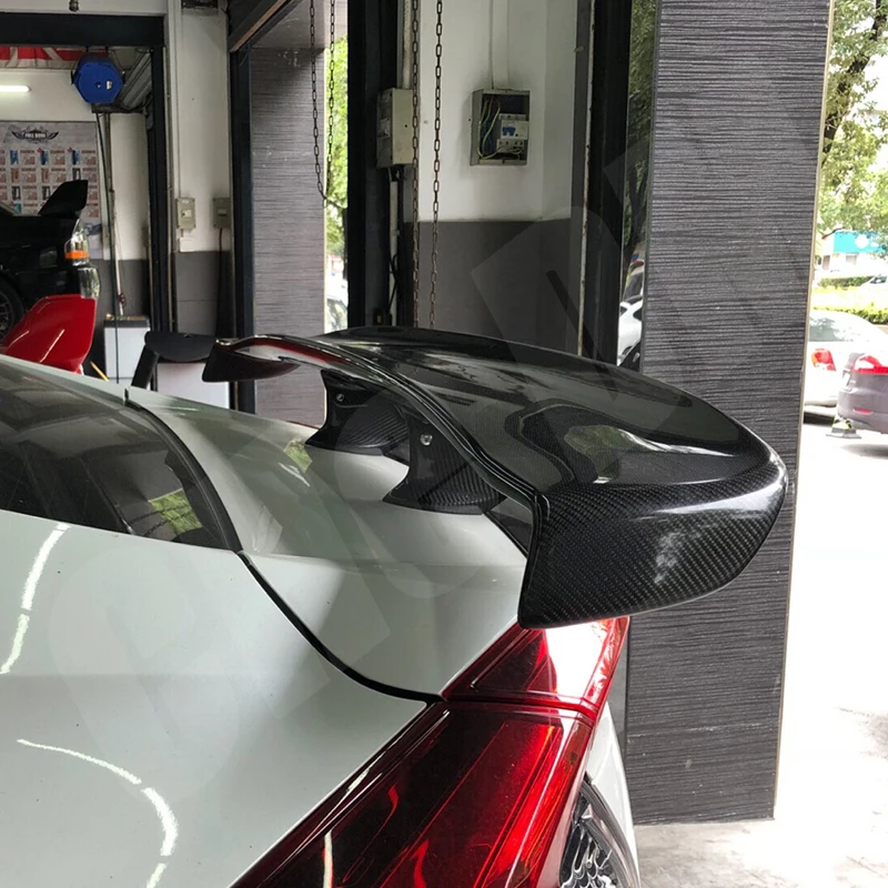 Для 2003 + Nissan 350Z Fairlady Z34 | GT Rocket Bunny Стиль Настоящее углеродное волокно Задняя Крышка