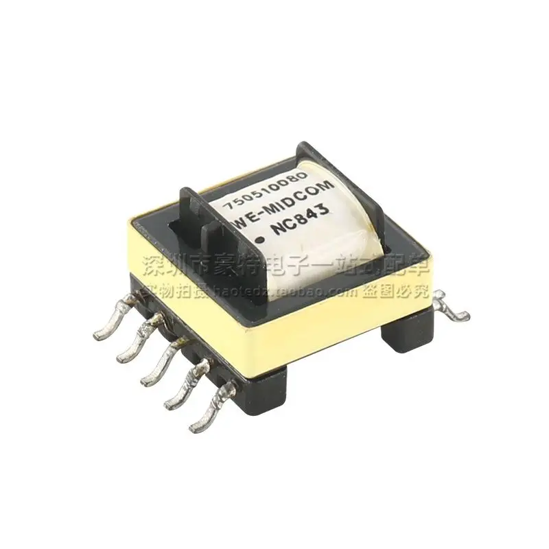 Фото 10 шт./SMD импорт 1:1 1:1 двойной обмотки 10MH 1500VAC импульсный высокочастотный сигнальный трансформатор с высокой изоляцией 750510080 №3