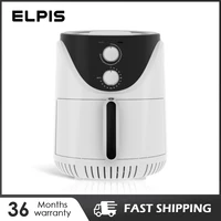 elpis 4l air fryer oil free 1800w electronic airfryer oven smokeless cooking appliances with nonstick fryer basket knob control